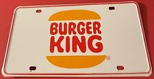 Vintage Burger King Booster License Plate Have It Your Way Restaurant STEEL picture