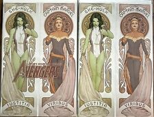 AVENGERS #1 JOHN TYLER CHRISTOPHER EXCLUSIVE TRADE AND VIRGIN VARIANT SET MARVEL picture