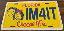 Florida Choose Life Booster License Plate IM4IT picture