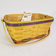 Longaberger 2012 Jelly Belly Festival Event Basket RARE Sunshine Yellow Purple picture