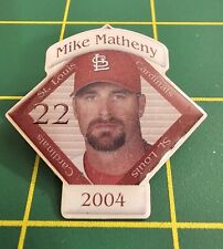 Vintage St. Louis Collectible Mike Matheny 2004 Gold Tone Metal Lapel Pin  picture