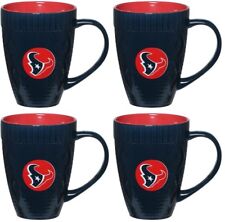 (4) NFL Houston Texans Football Ceramic Coffee Mugs Drink Cups 16oz 16 Ounces picture