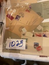 1025 GERMAN AND WWII POSTAL COVERS AND STAMPS ACTION SCENES OLD MEN STAMPS picture