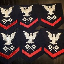 One WWII 1950s USN Navy 3rd Class Signalman Chevron Rate Patch L@@K picture