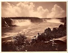 Charles Bierstadt (attr) : Niagara Falls & Rapids : New York Canada c1870s Photo picture