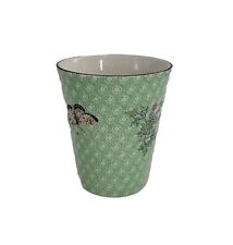 Mottahedeh Cornelia Green Juice Cup Replacement Toothbrush Cup  Butterfly Flower picture