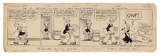 Original 1928 NY Tribune Comic Strip Art Drawing By E.H. Wellington “Sick Room