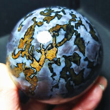 TOP 583G Natural Grey Feldspar And And Mica Symbiosis Quartz Crystal Ball A2516 picture