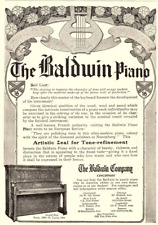 1909 THE BALDWIN PIANO COMPANY CINCINNATI VINTAGE ADVERTISEMENT Z3407 picture