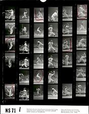 LD323 1971 Original Contact Sheet Photo AL KALINE TIGERS - ORIOLES DON BUFORD picture