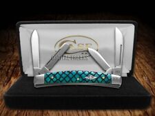 Case xx Knives Small Congress U.S. Flag Blue Bone 1/500 Stainless Pocket Knife picture