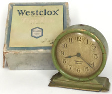 Westclox 1929 Tiny Tim Alarm Clock With Original Box Antique Decor Rare picture