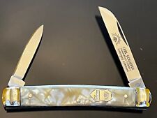 Vintage German Eye 1970’s 2 Blade Swayback Congress Knife Cracked Ice Mint,NEW picture