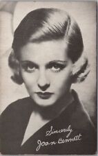 Vintage 1930s JOAN BENNETT Mutoscope Arcade Exhibit Card Movie Actress / Unused picture