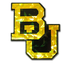 baylor bears color reflective 3d domed logo ncaa car auto vinyl decal usa made picture