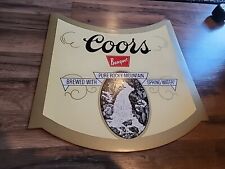 Vintage Adolph Coors Banquet Beer Label Poster 19 1/2 inx 20 in Bar Man Cave NOS picture