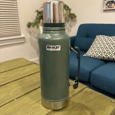 Vintage Green Stanley Aladdin USA 2qt Thermos w/Handle picture