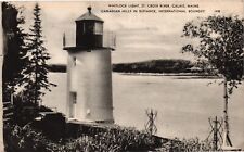 Whitlock Light House St Croix River Calais Maine Vintage Postcard Divided Back picture