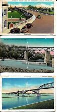 Vintage Postcards Ontario Canada: Paris Bridge, Peace Bridge Crossing etc picture