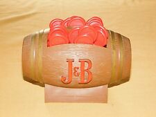 VINTAGE BARWARE J & B SCOTCH WHISKEY FOOTBALL WITH 19 MAKERS MARK SWIZZLE STICKS picture