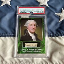 George Washington Partial Cut Autograph Signature 