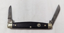 Vintage BOKER Solingen GERMANY Knife 2 Blade Wood Handle picture