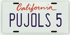 Albert Pujols California Angels rookie CA License plate picture