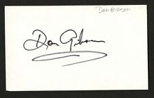 Don Gibson d.2003 signed autograph auto 3x5 card I Can't Stop Loving You C189 picture
