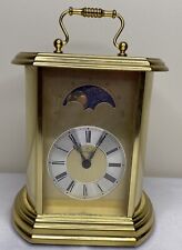 Vintage Montreux Sun Moon Phase Mantle Clock Germany Works picture