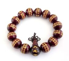 NEW 15mm Tibetan Buddhist Wood Prayer Beads Mala Bracelet picture