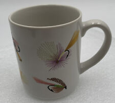 VTG 1988 Boston Warehouse Fly Fishing Lure Mug 10oz Coffee Cup Camping Christmas picture