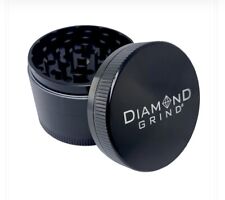 Diamond Grind Herb & Spice Grinder 4-part Small 2.25” 56mm Black picture