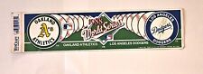 1988 World Series Bumper sticker (unused)Los Angeles Dodgers vs. Oakland A's picture