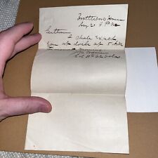 Antique Civil War Letter to Norwich Cadets, Signed General Warner 11th Vermont picture