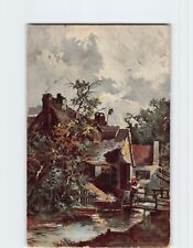 Postcard House Trees River Landscape Scenery picture