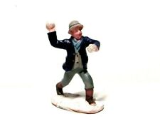 Lemax Figure Snow Ball Fight Man Throwing Tossing Pitching Christmas Village picture