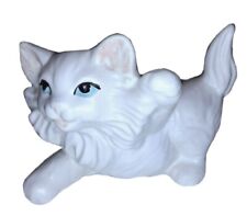 Vintage Persian Kitten Lefton Ceamic Figurine White Cat 4.5 x 6 picture