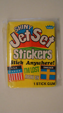 1978 FLEER SHINY JET SET STICKERS SEALED WAX PACK - VERY RARE picture
