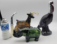 Avon Bottle Lot Hunting Woodland Wild Country Buck Turkey Rhinoceros  Pipe picture