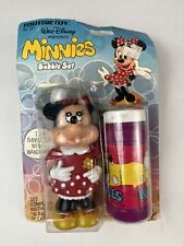 Vintage Disney 1986 Minnie Mouse Bubble Blower Set Tootsie Toy New Old Stock picture