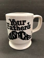 Vintage Antique  shaving mug “Your Fathers Mustache“  Cup Barber Men’s black picture