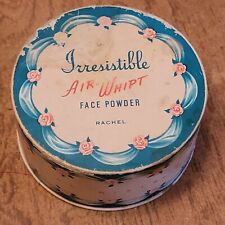 Vtg Irresistible Air-Whipt Face Powder Soft Ivory Sealed NOS 3.5oz 1940's picture