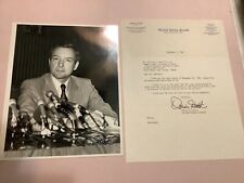 UTAH SENATOR ORRIN HATCH (1934-2022) POLITICAL AUTOGRAPH PHOTO~typed letter picture