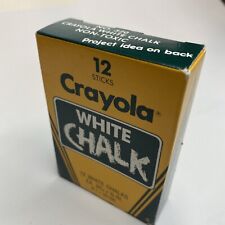 Vtg Crayola White Chalk 1985 Binney & Smith Full Box 12 USA - No. 320 picture