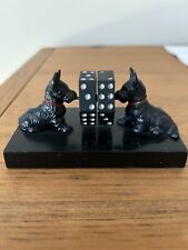Hubley Vintage Scottish Terrier Dogs Spinning Dice /Doggy Dice Paperweight picture
