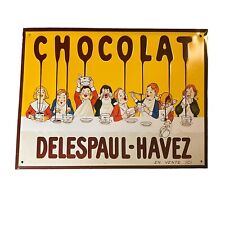 Vintage Chocolat Delespaul-Havez Metal Sign picture