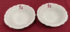 (2) Vtg Howard Johnson's Bowls Pieman Simple Simon Walker China Restaurant Ware picture
