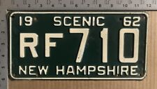 1962 New Hampshire license plate RF 710 Rockingham Ford Chevy Dodge 14223 picture
