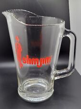 Vintage SLIM JIM Heavy Duty Glass Beer Pitcher Great Gift For Mancave picture