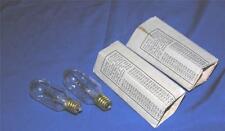2 NEW C7 VTG 1941 WESTINGHOUSE GE MAZDA TUBE SHAPED ELECTRIC LIGHT BULBS 15w picture